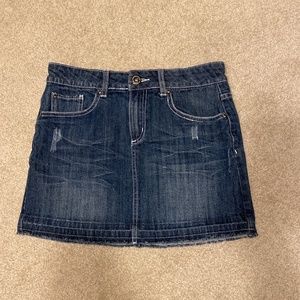 Slightly distressed Jean Skirt